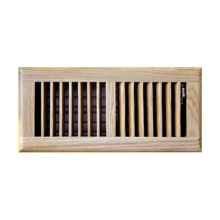 Tru Aire Tru Aire 4 in. H X 12 in. W 2-Way Oak Brown Steel Floor Diffuser C168-OLF 04X12